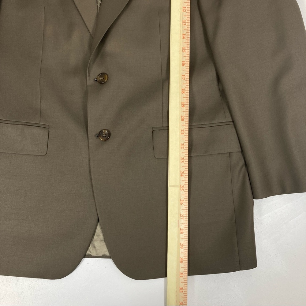 Chaps by Ralph Lauren Blazer Jacket Sz 40 R Wool / Cashmere Beige Made Canada - Picture 5 of 13